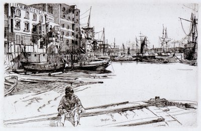 Eagle Wharf (Tyzac, Whitely und Co) von James Abbott McNeill Whistler
