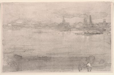 Früher Morgen: Die Themse bei Battersea, London, 1878 von James Abbott McNeill Whistler