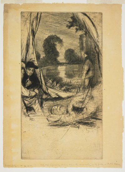 Lager aufschlagen von James Abbott McNeill Whistler