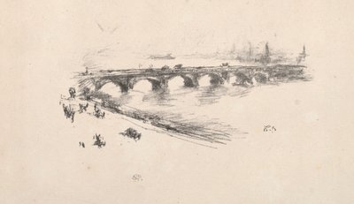 Abend, Little Waterloo Bridge von James Abbott McNeill Whistler