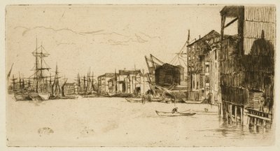 Free Trade Wharf in London von James Abbott McNeill Whistler