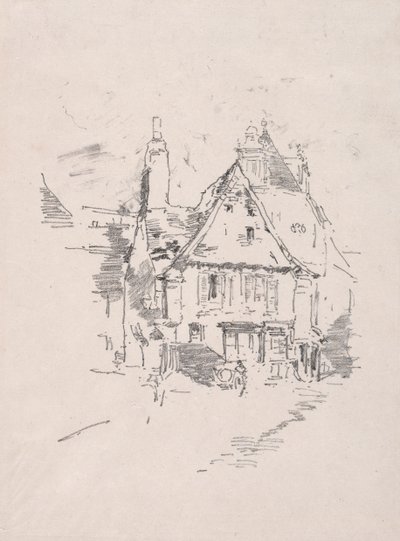 Giebeldächer, Vitré, 1893 von James Abbott McNeill Whistler