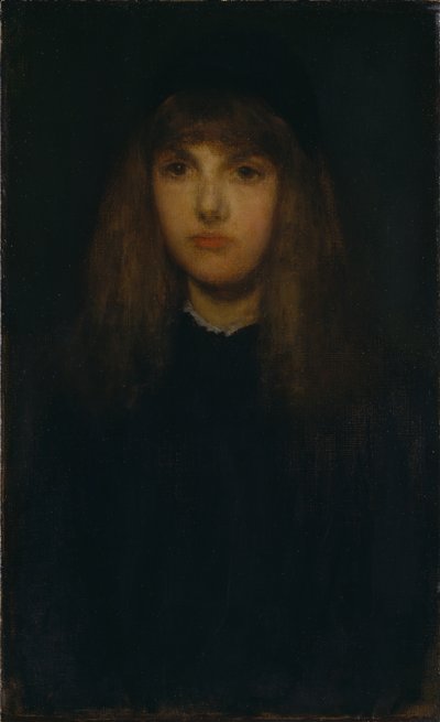 Mädchen in Schwarz (Schmollender Tom) von James Abbott McNeill Whistler