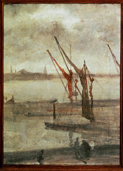 Grau und Silber, Chelsea Wharf von James Abbott McNeill Whistler