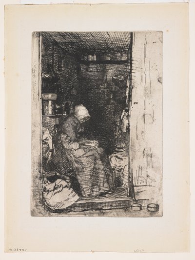 La Vieille aux Loques aus Zwölf Radierungen aus der Natur von James Abbott McNeill Whistler