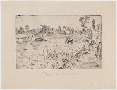 Landschaft mit Pferden von James Abbott McNeill Whistler