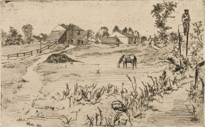 Landschaft mit Pferden von James Abbott McNeill Whistler
