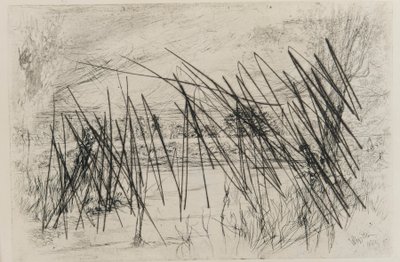 Landschaft mit einem Fischer, 1861 von James Abbott McNeill Whistler