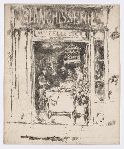 Mme Pelletier, Blanchisserie, Paris, ca. 1892-93 von James Abbott McNeill Whistler