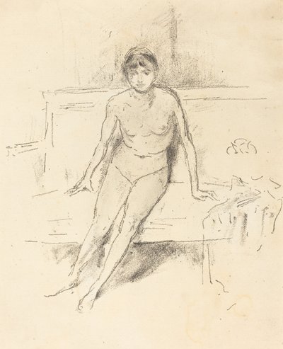 Aktmodell auf einem Empire-Sofa, 1893 von James Abbott McNeill Whistler
