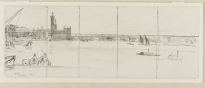 Alte Westminster Bridge, 1859 von James Abbott McNeill Whistler