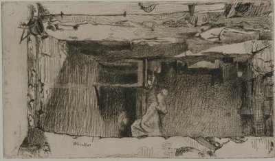 Lumpensammler, Quartier Mouffetard, Paris, 1858 von James Abbott McNeill Whistler