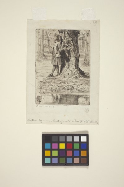 Seymour unter einem Baum stehend von James Abbott McNeill Whistler