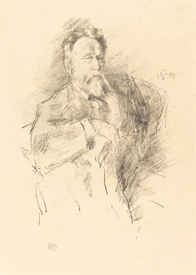 Skizze von William E. Henley, 1896 von James Abbott McNeill Whistler