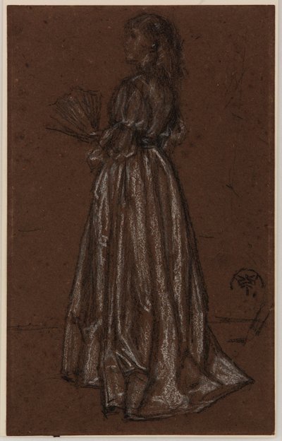 Stehende Figur mit Fächer, um 1873/1876 von James Abbott McNeill Whistler