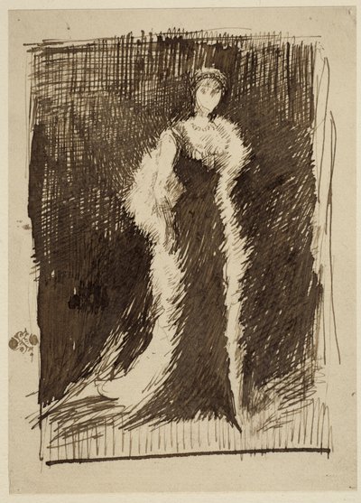 Studie für Arrangement in Schwarz: Lady Meux, 1881 von James Abbott McNeill Whistler
