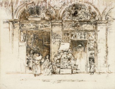 Sonnenblumen, Rue des Beaux-Arts, ca. 1892-93 von James Abbott McNeill Whistler