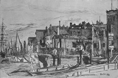 Thames-Polizei, früher Wapping Wharf genannt, 1859, 1903 von James Abbott McNeill Whistler