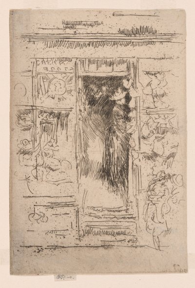 Der Hutladen, ca. 1884-86 von James Abbott McNeill Whistler