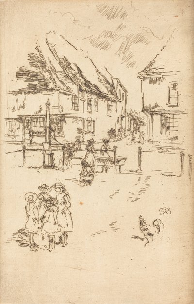 Der Hahn und die Pumpe, um 1887 von James Abbott McNeill Whistler