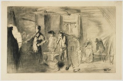 Die Schmiede aus Sechzehn Radierungen mit Szenen an der Themse und anderen Motiven von James Abbott McNeill Whistler