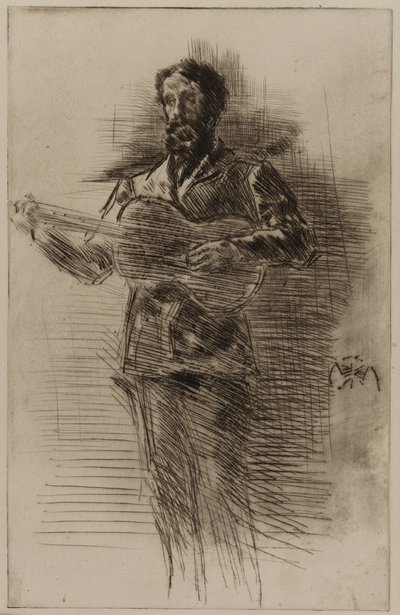 Der Gitarrenspieler M.W. Ridley, 1875 von James Abbott McNeill Whistler