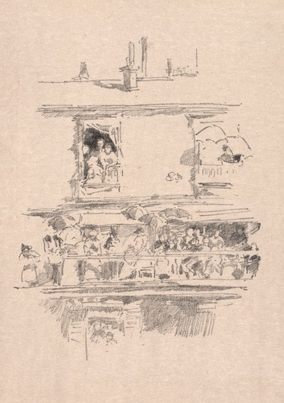 Der lange Balkon, 1894 von James Abbott McNeill Whistler