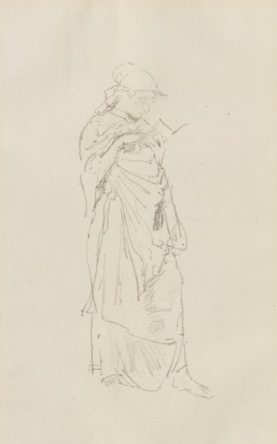 Der Roman - Mädchen beim Lesen von James Abbott McNeill Whistler