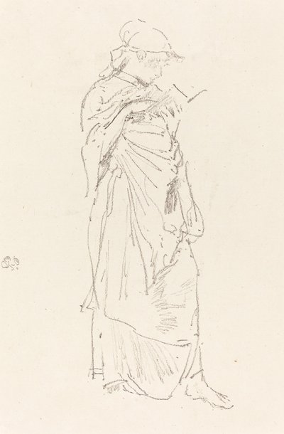 Der Roman: Mädchen beim Lesen, ca. 1889 von James Abbott McNeill Whistler