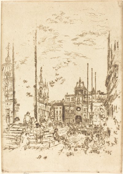 Die Piazzetta von James Abbott McNeill Whistler