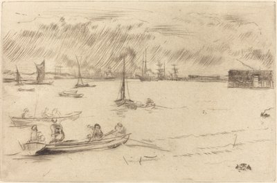 Die Themse Richtung Erith von James Abbott McNeill Whistler