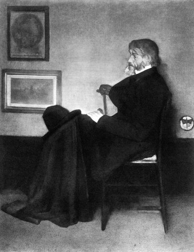 Thomas Carlyle, schottischer Essayist, Satiriker und Historiker, ca. 1873 von James Abbott McNeill Whistler