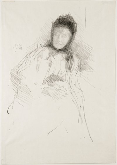 Unvollendete Skizze von Lady Haden, 1895 von James Abbott McNeill Whistler