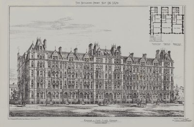 Cadogan Terrace, Cadogan und Hans Place Estate, Chelsea, 1879 von James Akerman