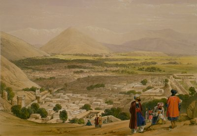 Der Balla Hissar und die Stadt Kabul, vom oberen Teil der Zitadelle, aus 