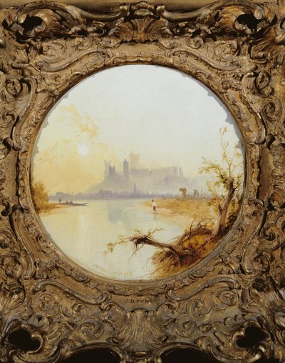 Blick auf Schloss Windsor von der Themse von James Baker Pyne