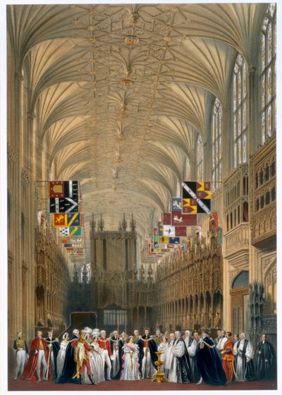Königin Victoria und Prinz Albert bei einem Gottesdienst in der St. George