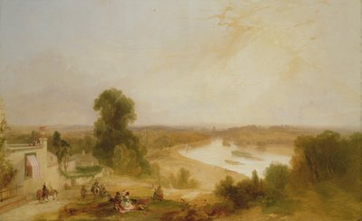 Blick auf die Themse von Richmond Hill, 1835 von James Baker Pyne