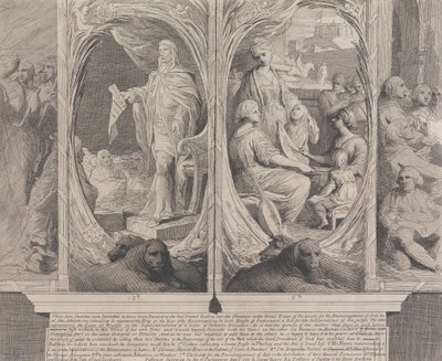 Seine Majestät empfiehlt ein Gesetz (Entwürfe für die Wände des Großen Saals der Gesellschaft zur Förderung der Künste) von James Barry