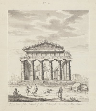 Nr. 2 Erhebung der Vorderseite des ersten Tempels zum Meer von James Bruce
