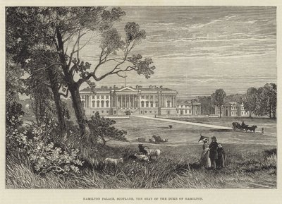 Hamilton Palace, Schottland, der Sitz des Herzogs von Hamilton von James Burrell Smith