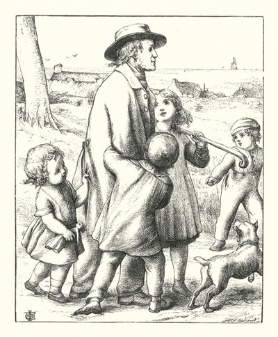 Ein Herbst-Sabbat-Spaziergang von James Dawson Watson
