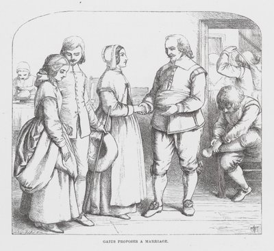 Gaius macht einen Heiratsantrag von James Dawson Watson