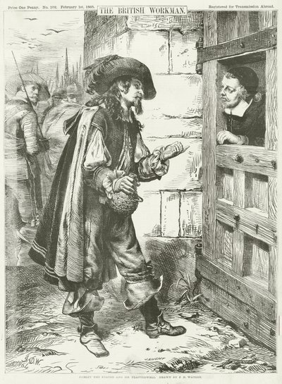 Parley der Pförtner und Herr Schmeichler (Stich) von James Dawson Watson