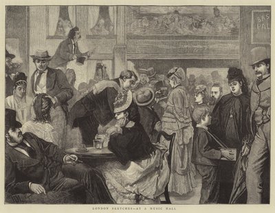 Londoner Skizzen, in einem Musiksaal von James Dromgole Linton