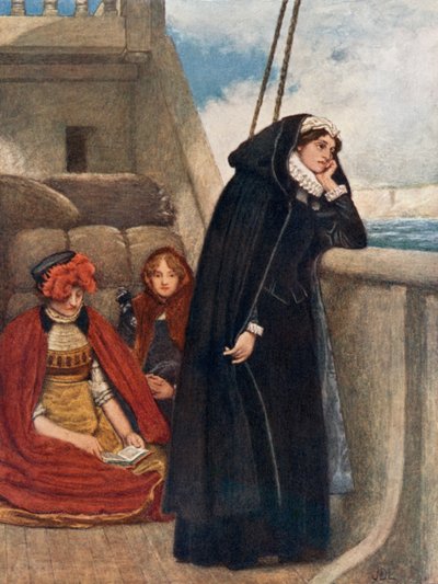Maria segelt von Frankreich: Ihr Abschied von diesem Land von James Dromgole Linton