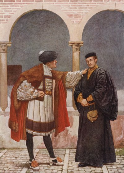Shakespeares Der Kaufmann von Venedig: Antonio und Bassanio von James Dromgole Linton