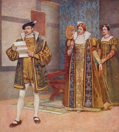 Shakespeares Der Kaufmann von Venedig: Bassanio, Portia und Nerissa von James Dromgole Linton
