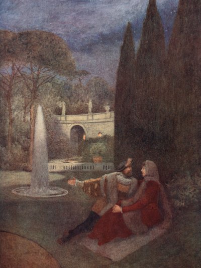 Shakespeares Der Kaufmann von Venedig: Lorenzo und Jessica von James Dromgole Linton