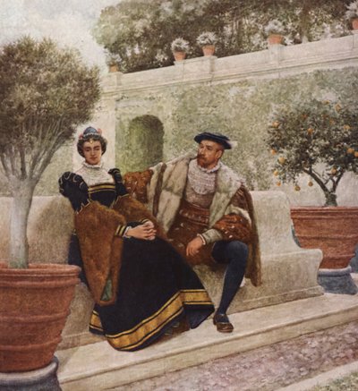 Shakespeares Der Kaufmann von Venedig: Lorenzo und Jessica von James Dromgole Linton